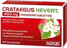 Crataegus Hevert 450mg Weißdorntabletten, 100 Stück