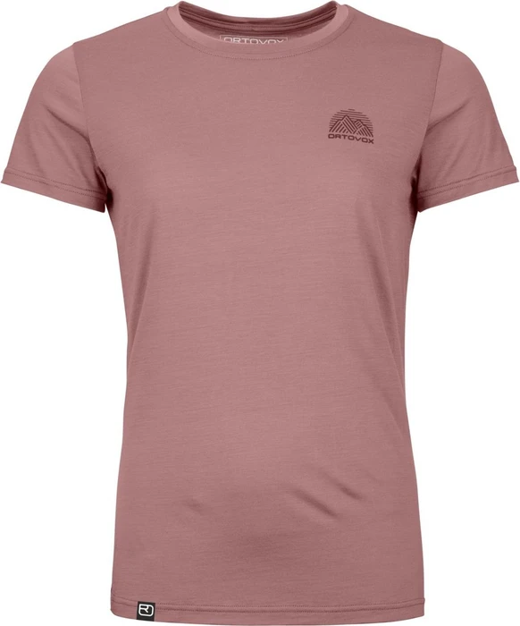 Ortovox 120 Cool Tec Mountain Stripe Funktionsshirt kurzarm dusk rose (Damen)