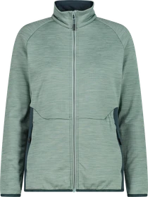 CMP Fleece Grid Tech Jacke jade melange (Damen)