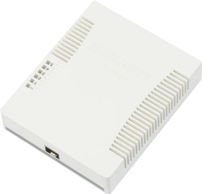 MikroTik RouterBOARD RB260 Desktop Gigabit Managed Switch, 5x RJ-45, 1x SFP, PoE PD