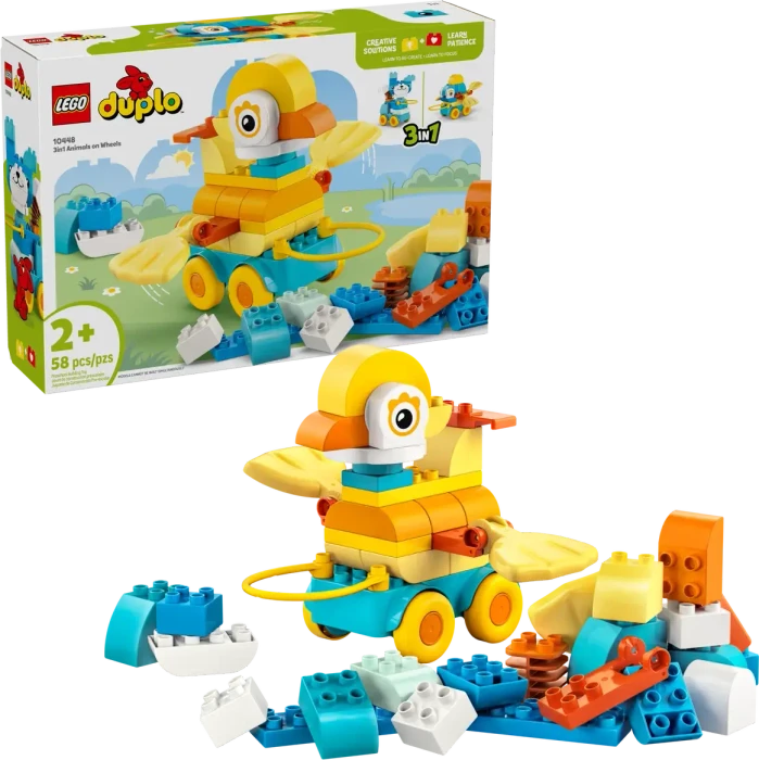 LEGO DUPLO - Tiere auf Rädern 3-in-1-Set