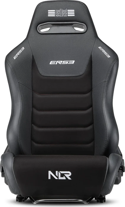 Next Level Racing ERS3 Elite Liegesitz, PU Leather & Suede Edition, schwarz