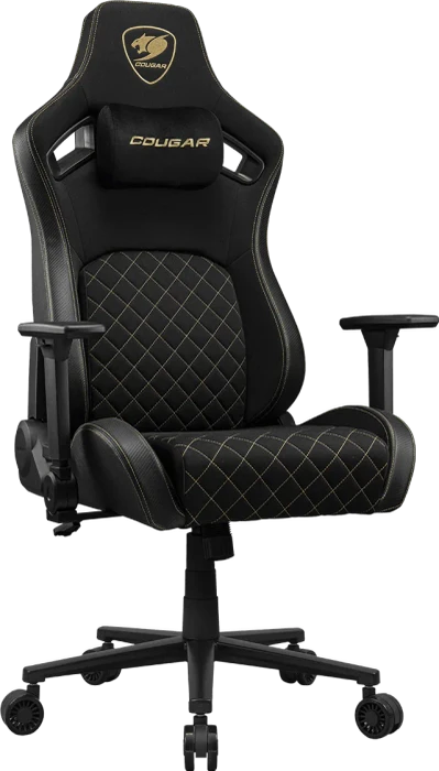 Cougar Defensor Gold F CGR-DFF-GLB Gamingstuhl, schwarz/gold (3MDFFGLB.0001) – Bild 2 von 12