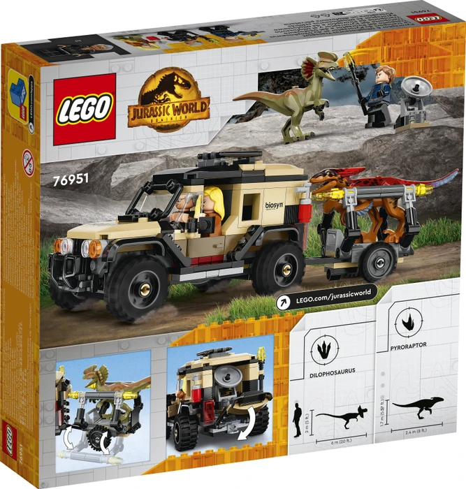 LEGO Jurassic World - Pyroraptor & Dilophosaurus Transport