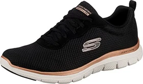 Skechers Flex Appeal 4.0 Brilliant View schwarz/rose gelt (Damen)