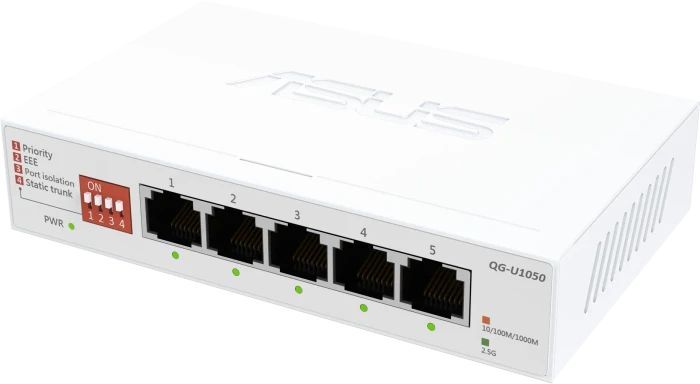 ASUS QG-U1050 Desktop 2.5G Switch, 5x RJ-45