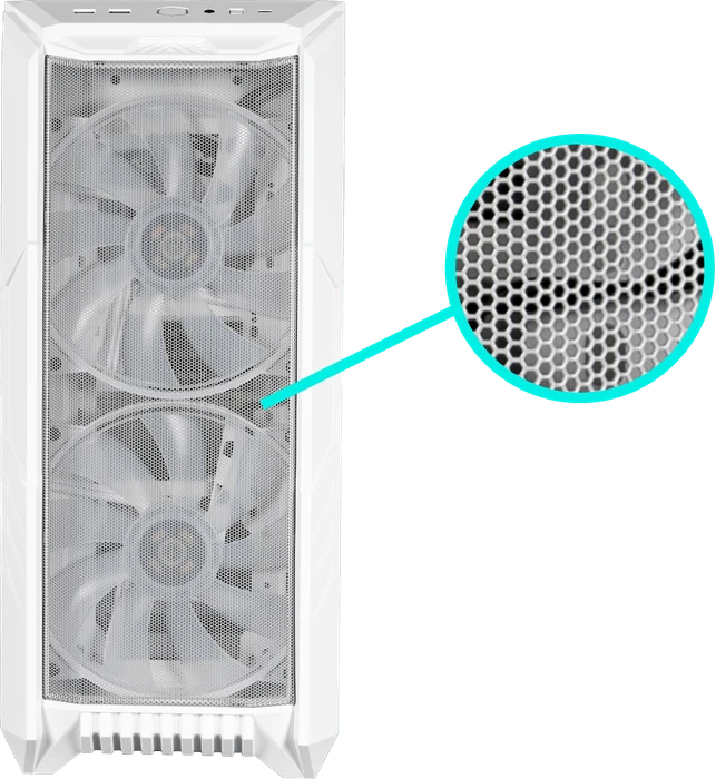 Cooler Master HAF 500, weiß, Glasfenster