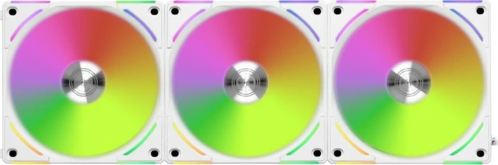 Lian Li Uni Fan AL120 V2, weiß, LED-Steuerung, 120mm, 3er-Pack