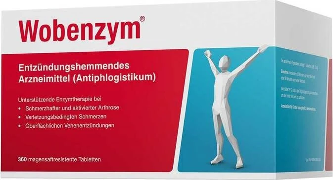 Wobenzym magensaftresistente Tabletten, 360 Stück