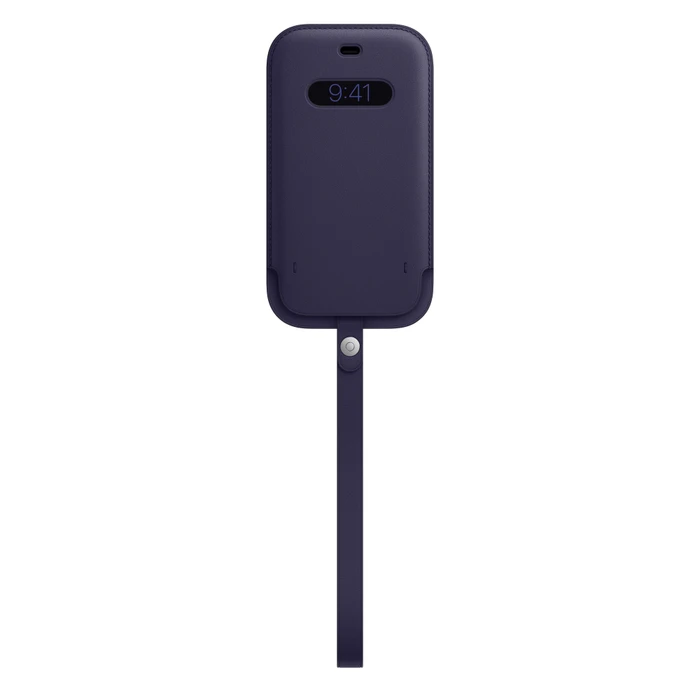 Apple Lederhülle mit MagSafe für iPhone 12/12 Pro dunkelviolett