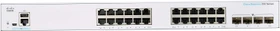 Cisco Business 350 Rackmount Gigabit Managed Switch, 24x RJ-45, 4x SFP+ (CBS350-24T-4X)
