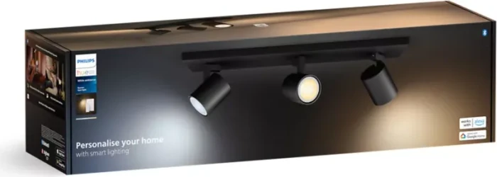 Philips Hue White Ambiance Runner Spot 3-flammig schwarz