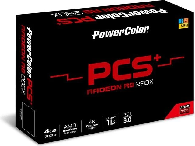 PowerColor Radeon R9 290X PCS+, 8GB GDDR5, 2x DVI, HDMI, DP