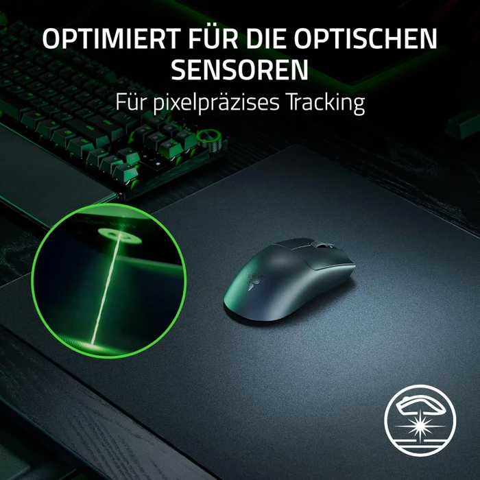 Razer Atlas Pro Gaming-Mauspad aus gehärtetem Glas, 500x400mm, 1.9mm dick, schwarz