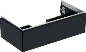 Geberit ONE Unterschrank für Waschtisch, mit einer Schublade, 90cm, schwarz/lackiert matt
