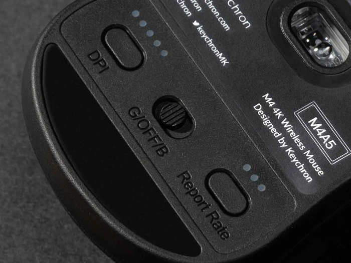 Keychron M4 Wireless Mouse schwarz, USB/Bluetooth