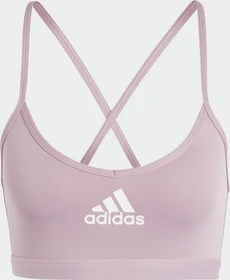 adidas AEROREACT Training Light-Support Sport-BH magic mauve/white (Damen)