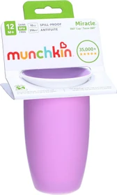 Munchkin Miracle 360 Schnabeltasse Trinkbecher, 12+M, 296ml, blau