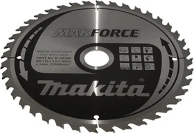 Makita MakForce Kreissägeblatt 40Z, 235x2.6x30mm, 1 Stück