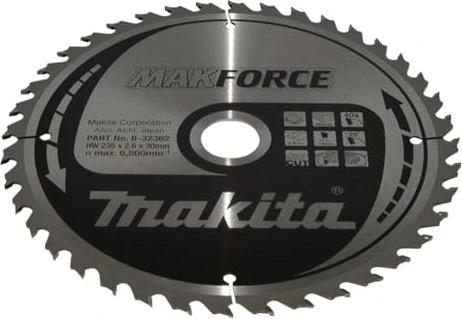 Makita MakForce Kreissägeblatt 40Z, 235x2.6x30mm, 1 Stück