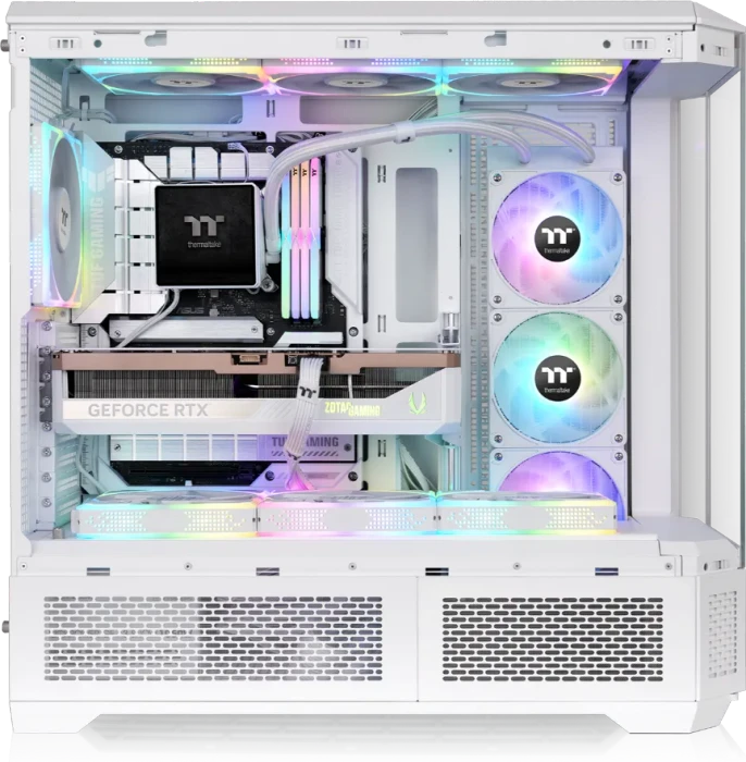 Thermaltake View 600 TG ARGB Snow White, weiß, Glasfenster