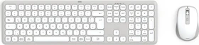 Hama WKM-550 Multi-Device-Tastatur-Maus-Set, weiß, USB/Bluetooth, DE