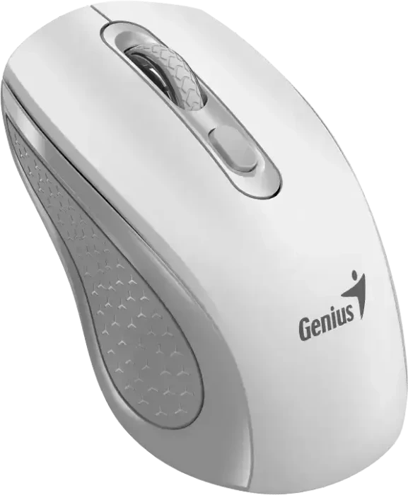 Genius NX-8025S Copilot Wireless Silent Mouse, White+Grey, USB