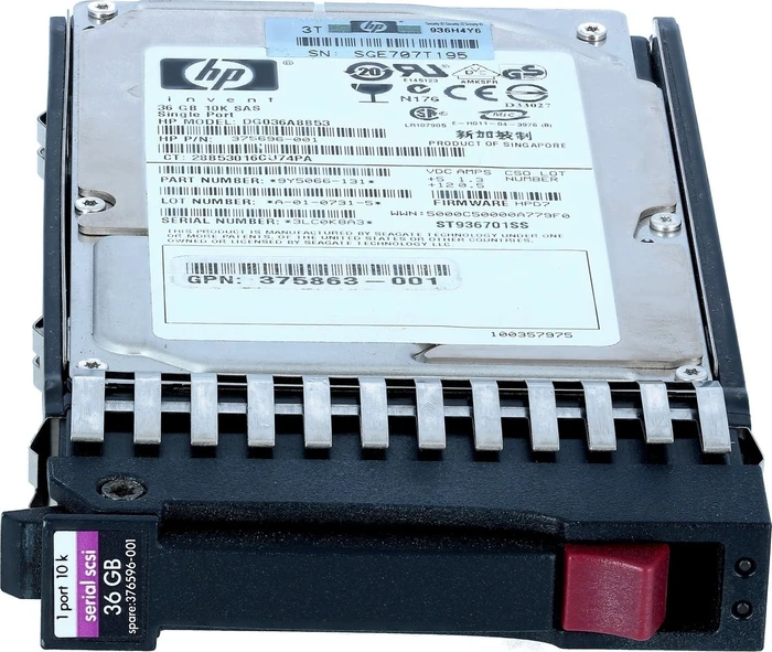 HP 36GB SFF HDD, 2.5"