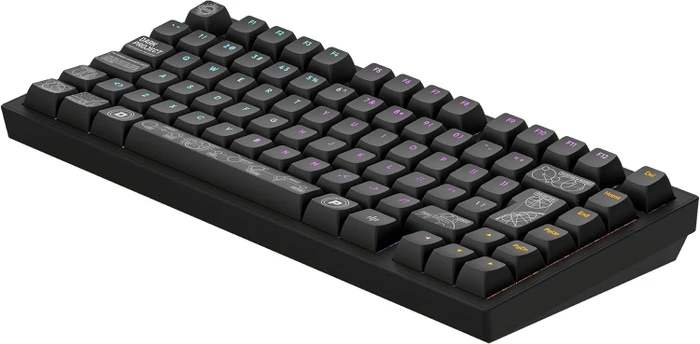 Dark Project ALU81A Terra Nova Wireless Gaming Keyboard, schwarz, LEDs RGB, g3ms Moonstone, USB/Bluetooth, DE
