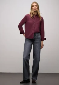 Street One Wide Leg Jeans steel grey washed (Damen)