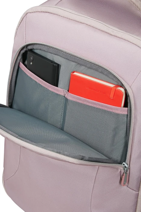 Samsonite GuardIT Classy 2.0, Underseat Backpack M, Untersitz Handgepäck, Kabinentasche, Flugzeug Rucksack, 17.3", 45cm, 27.5l, Stone Grey