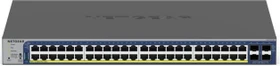 Netgear ProSAFE GS700 Rackmount Gigabit Smart Switch, 48x RJ-45, 4x SFP+, 190W PoE+ (GS752TXP-300)