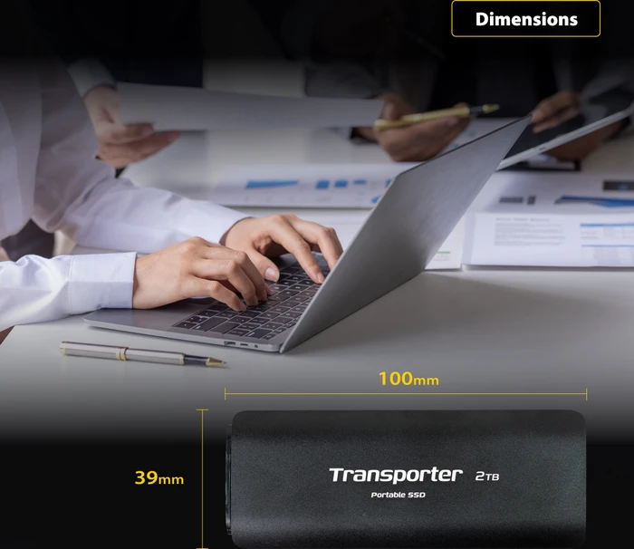 Patriot Transporter Portable SSD, 4TB, USB-C 3.1