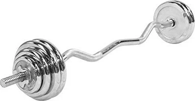 Gorilla Sports Chrom Sternverschluss Sz-Curl Set 35kg