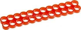 E22 24-Slot Stealth Kabelkamm 4mm, rot