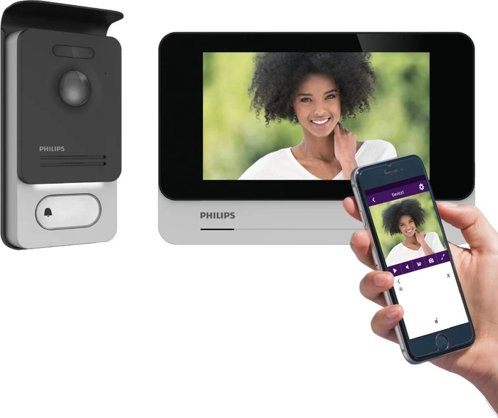 Philips WelcomeEye Connect 2 Video-Türsprechanlage, Set