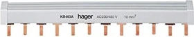 Hager Stiftschiene 3P+N 10mm² für 12x1+N/LS 1PLE Phasenschiene für 12 Schmalbau