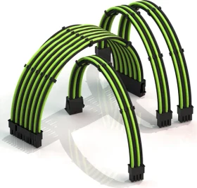 LinkUP PSU Cable Extension Kit, Grün (PWR-EXTMOD-GNBK50)