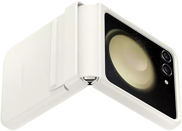 Samsung Flap Eco-Leather Case für Galaxy Z Flip 5 Cream
