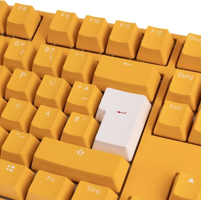 Ducky One 3 Yellow TKL PBT, LEDs RGB, MX RGB BROWN, USB, DE