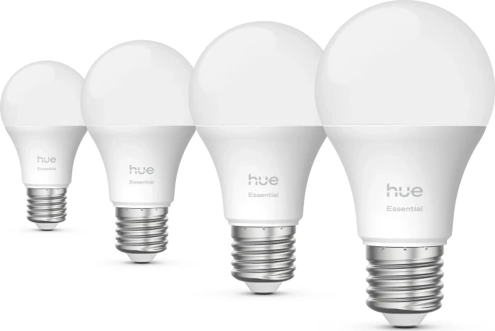 Philips Hue Essential E27 8W, 4 Stück