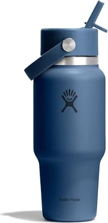 Hydro Flask Wide Mouth Travel Flex Straw Cap Isolierflasche 710ml harbour blue