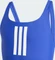 adidas 3-Streifen Badeanzug semi lucid blue/white (Junior) Vorschaubild