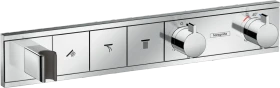 Hansgrohe RainSelect Thermostat Unterputz für 3 Verbraucher mit integriertem Brausehalter chrom