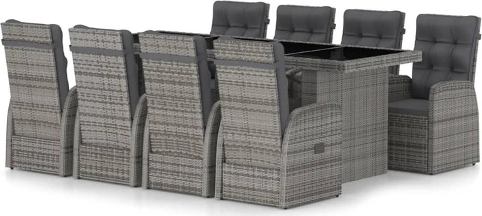 vidaXL Polyrattan Garten-Essgruppe Gartenmöbel-Set (30593..)