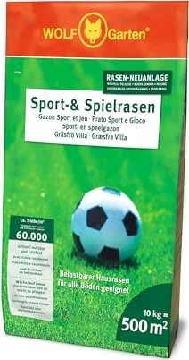 Wolf-Garten LG-500 Saatgut Sport- und Spiel-Rasen, 10kg