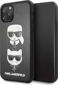 Karl Lagerfeld Hard Case Karl & Choupette Embossed Logo für Apple iPhone 11 Pro schwarz