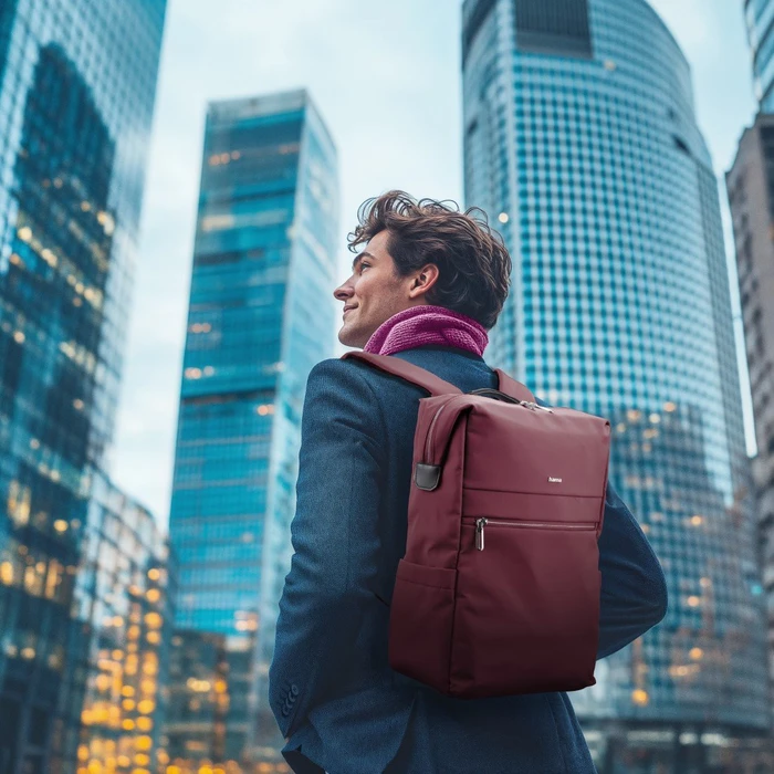 Hama Ultimate 16.2" Laptop-Rucksack, cranberryrot