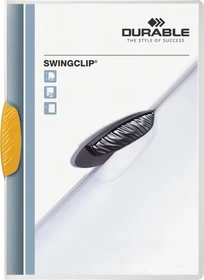 Durable Swingclip Klemmmappe, A4, gelb/transparent