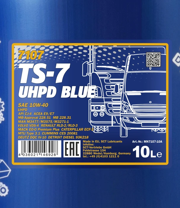 Mannol TS-7 UHPD Blue 10W-40 10l